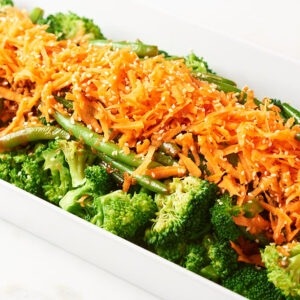Broccoli and green bean salad