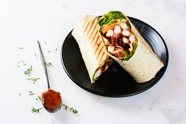 Sweet Chilli Schnitzel Wrap